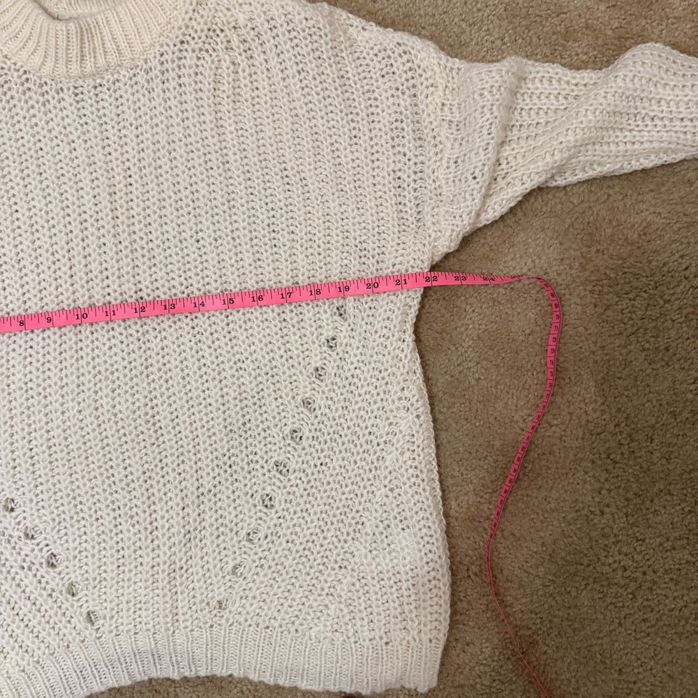 American Eagle Outfitters Cream Knit Sweater - Picture 7 of 9